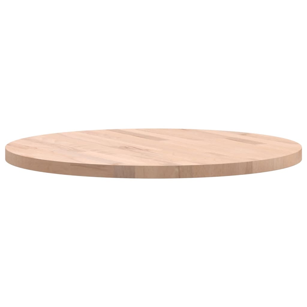 Bordplate Ø60x2,5 cm rund heltre bøketre