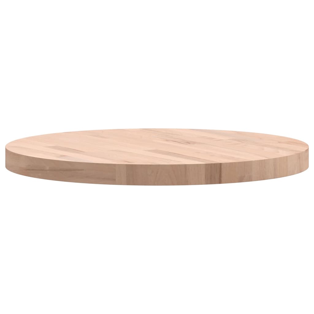 Bordplate Ø60x4 cm rund heltre bøketre