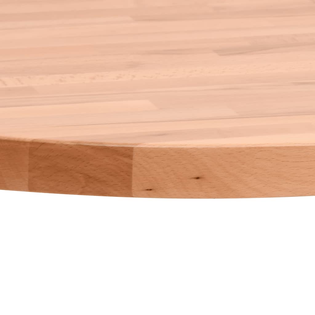 Bordplate Ø60x1,5 cm rund heltre bøketre