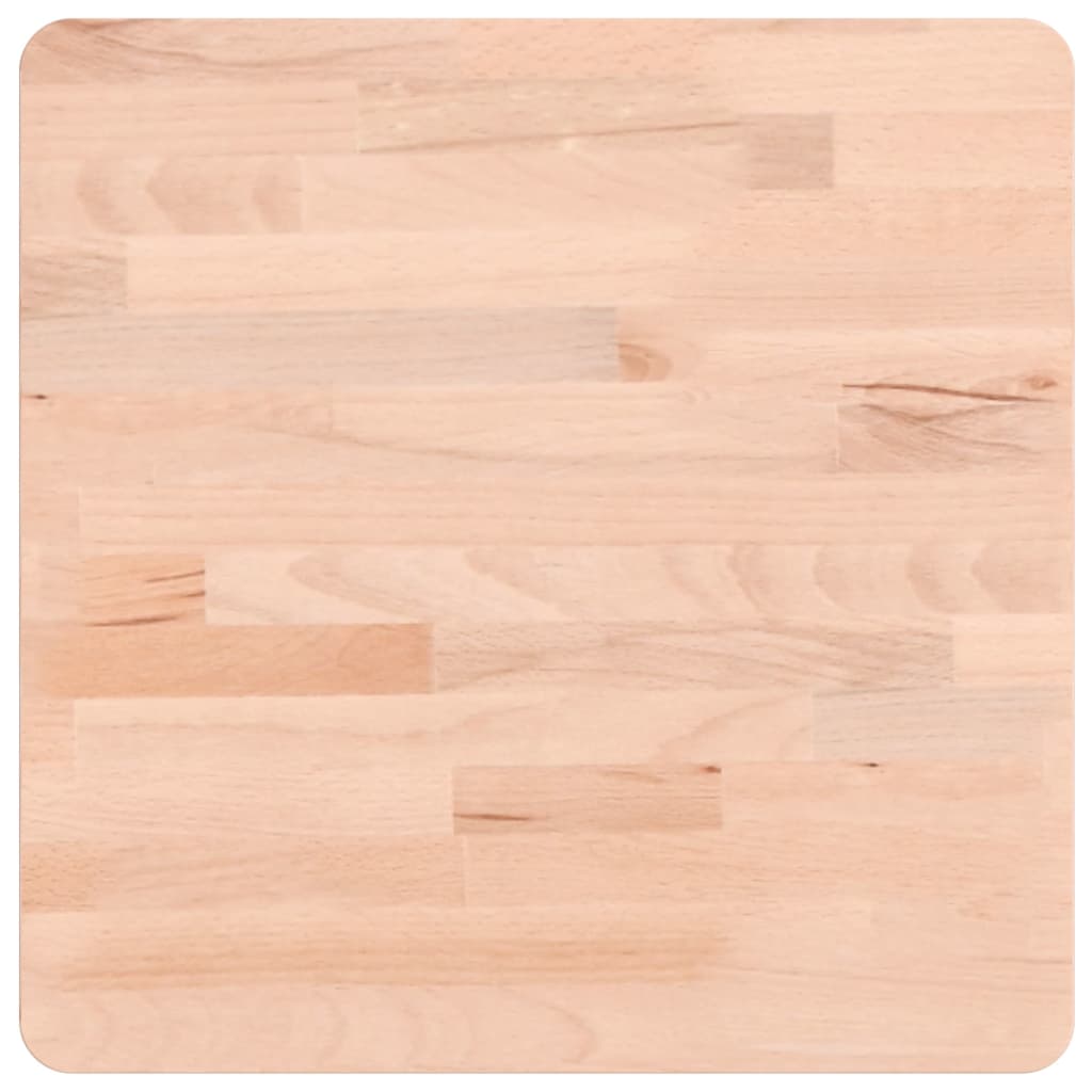 Bordplate 40x40x2,5 cm firkantet heltre bøketre