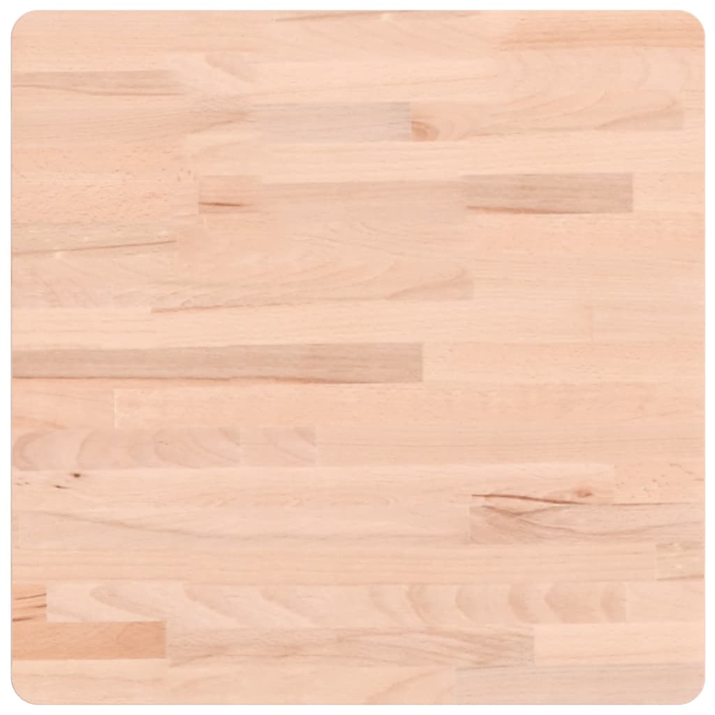 Bordplate 50x50x2,5 cm firkantet heltre bøketre