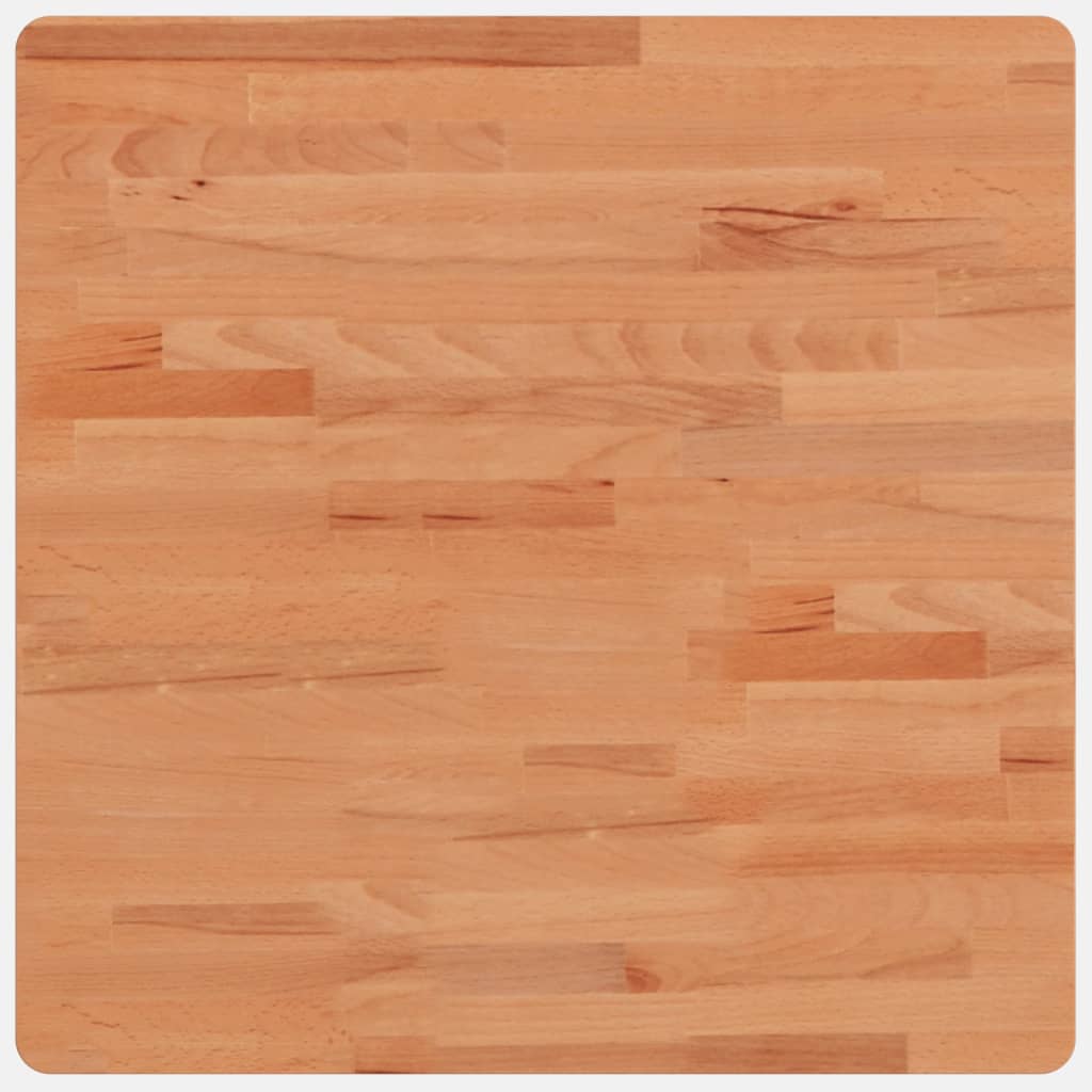 Bordplate 60x60x1,5 cm firkantet heltre bøketre
