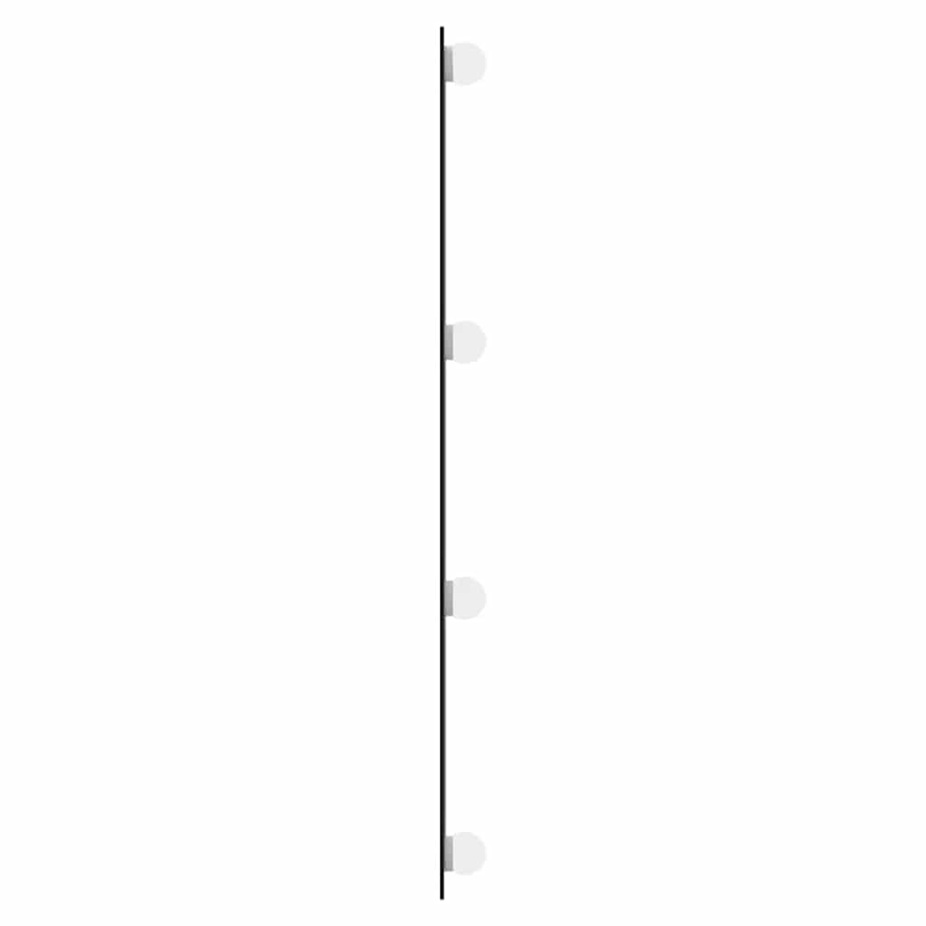 Veggspeil med LED-lys 40x80 cm glass rektangel