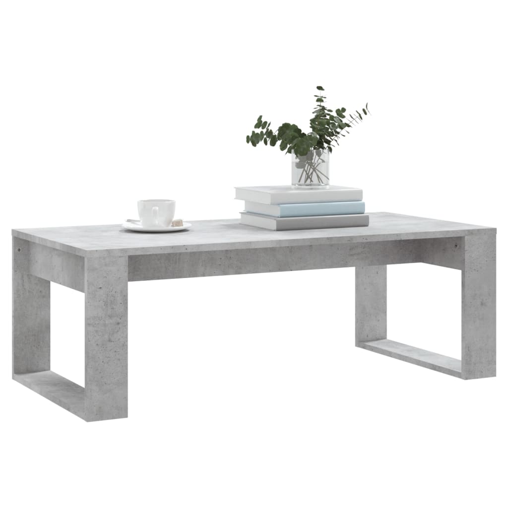 Salongbord betonggrå 102x50x35 cm konstruert tre