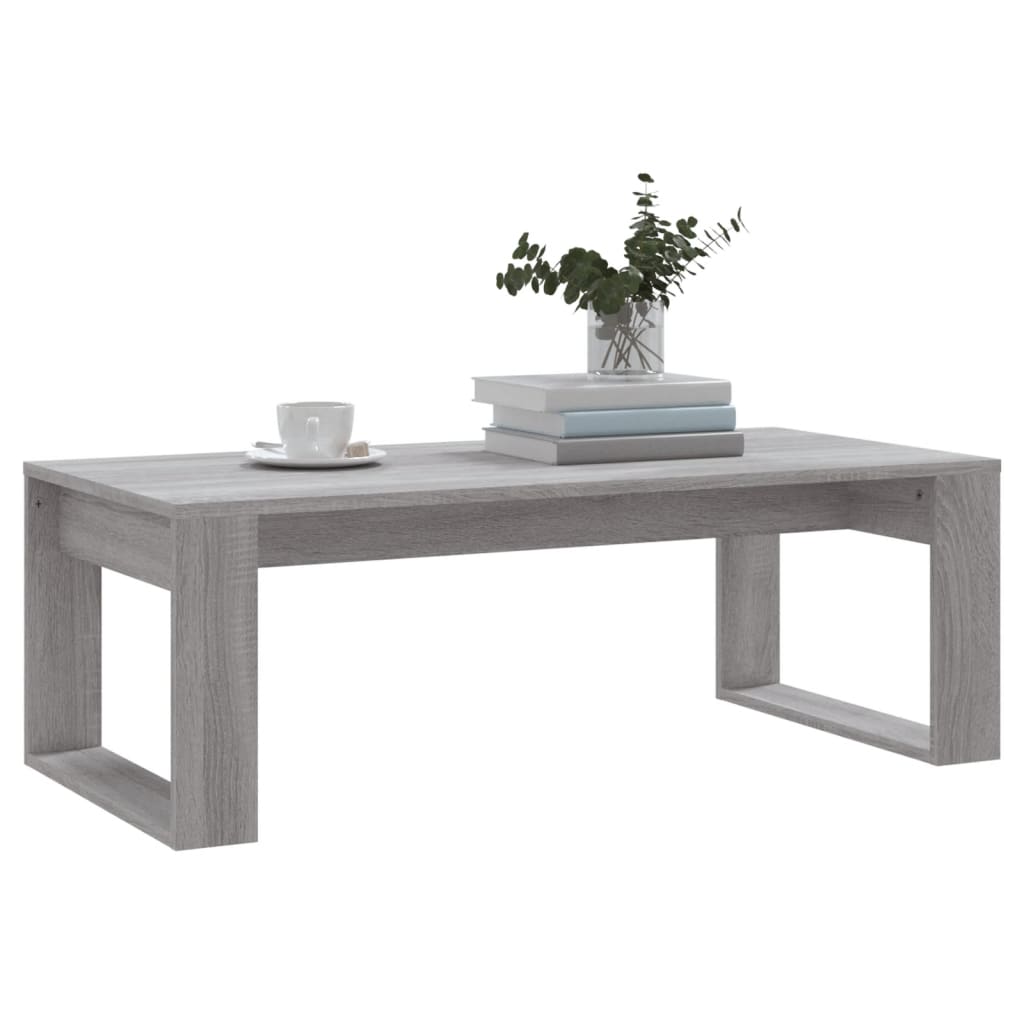 Salongbord grå sonoma 102x50x35 cm konstruert tre