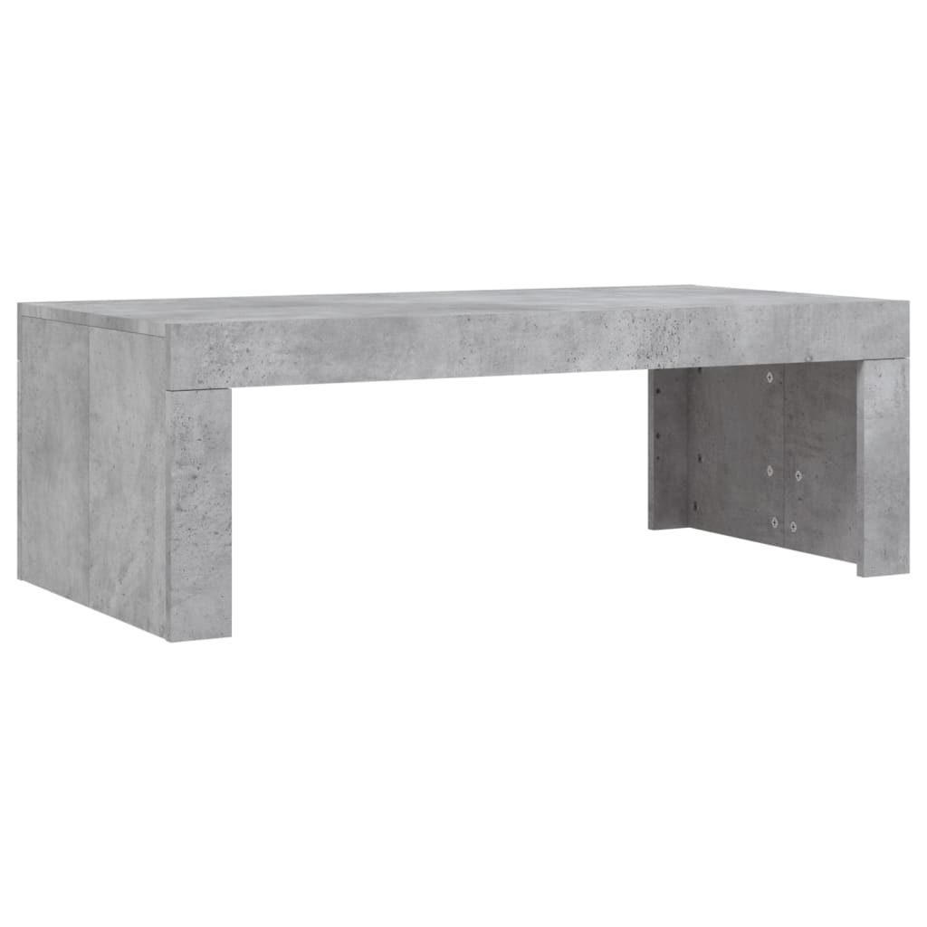 Salongbord betonggrå 102x50x36 cm konstruert tre