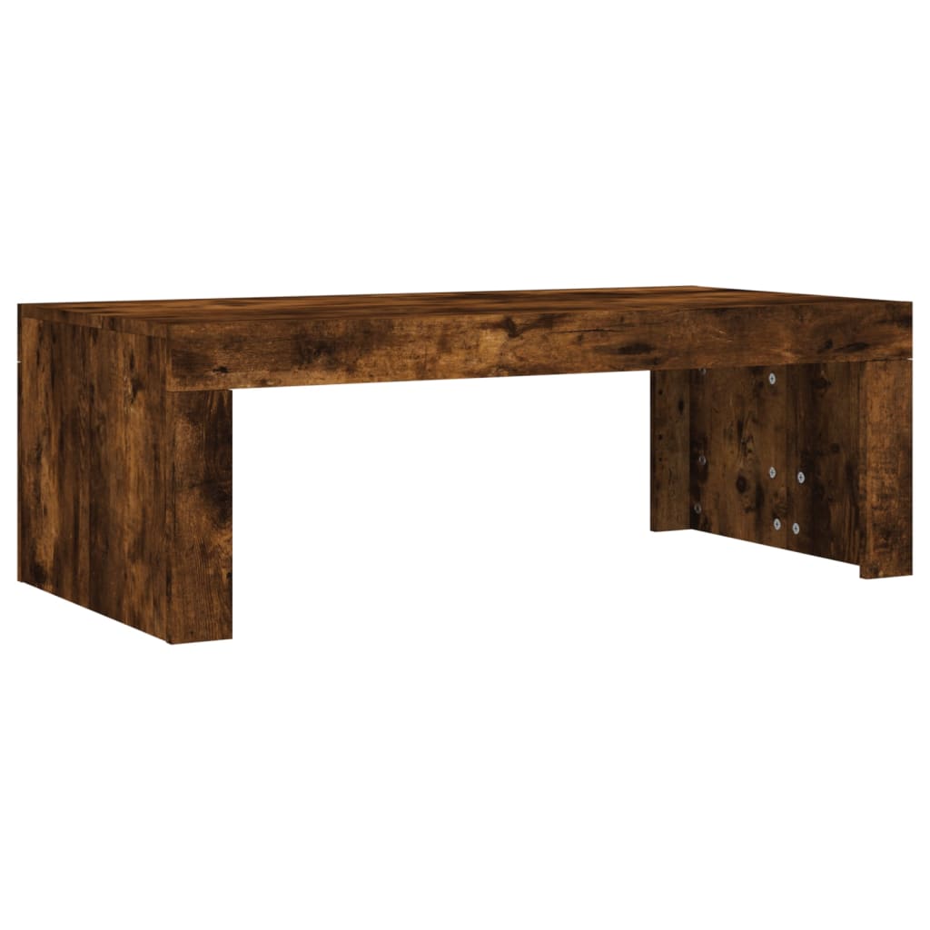 Salongbord røkt eik 102x50x36 cm konstruert tre