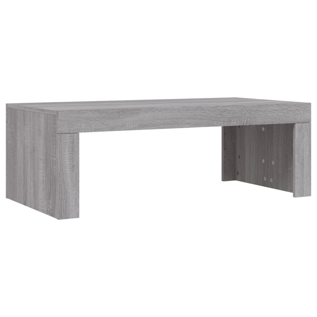 Salongbord grå sonoma 102x50x36 cm konstruert tre