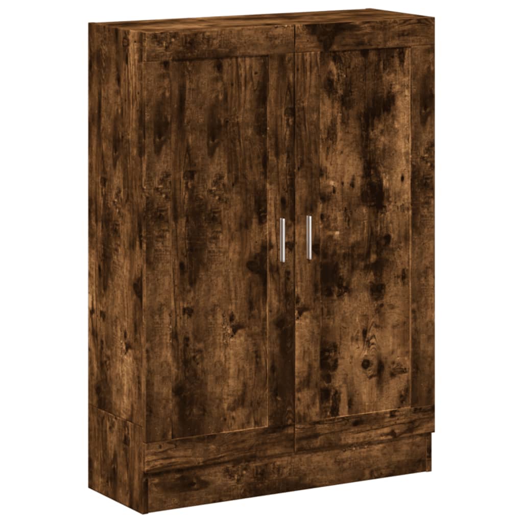 Bokhylle røkt eik 82,5x30,5x115 cm konstruert tre