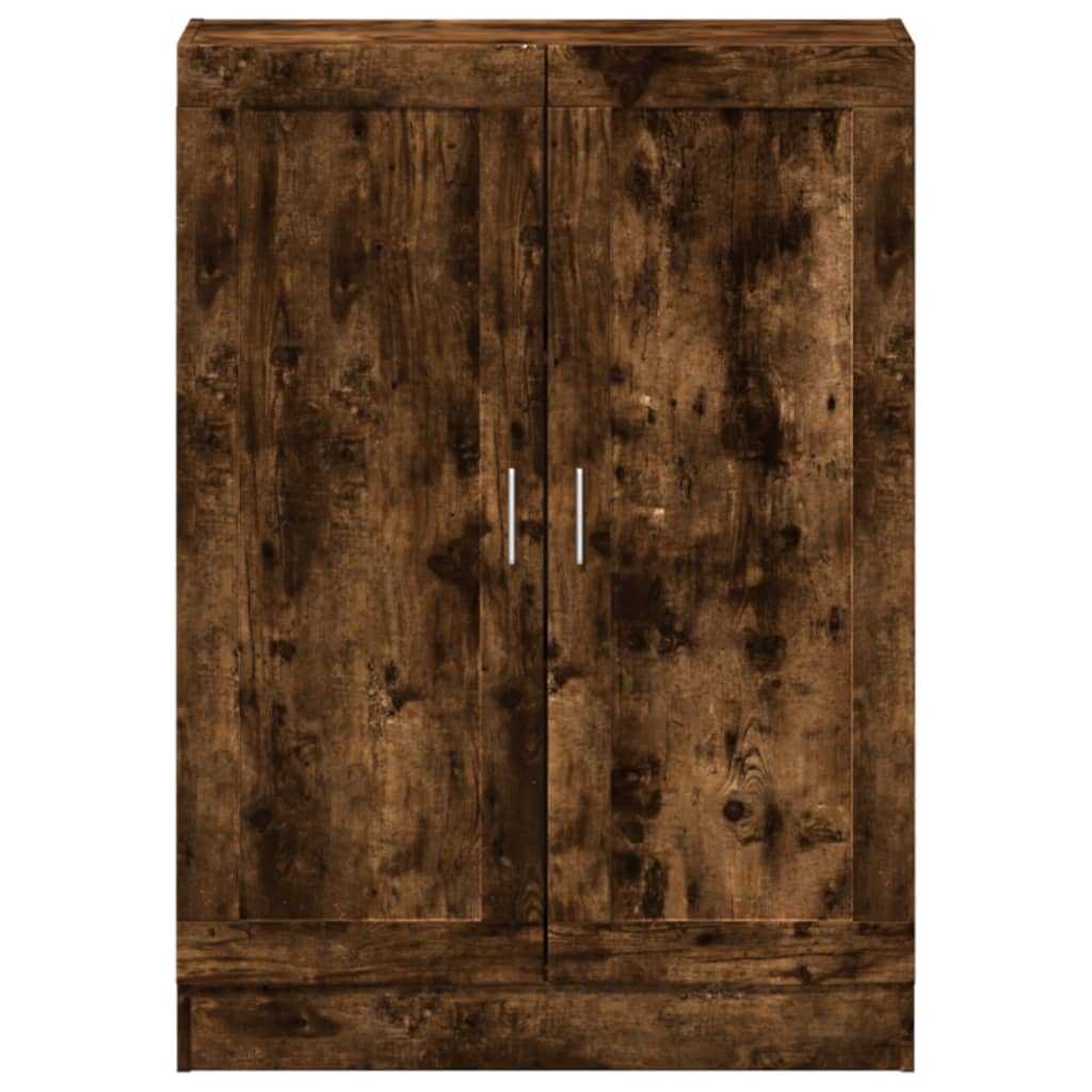 Bokhylle røkt eik 82,5x30,5x115 cm konstruert tre