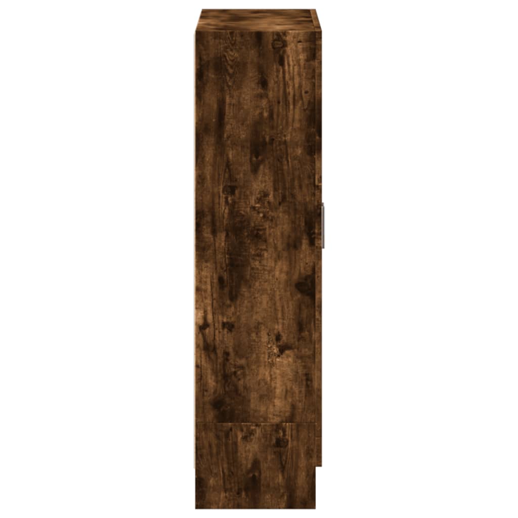 Bokhylle røkt eik 82,5x30,5x115 cm konstruert tre