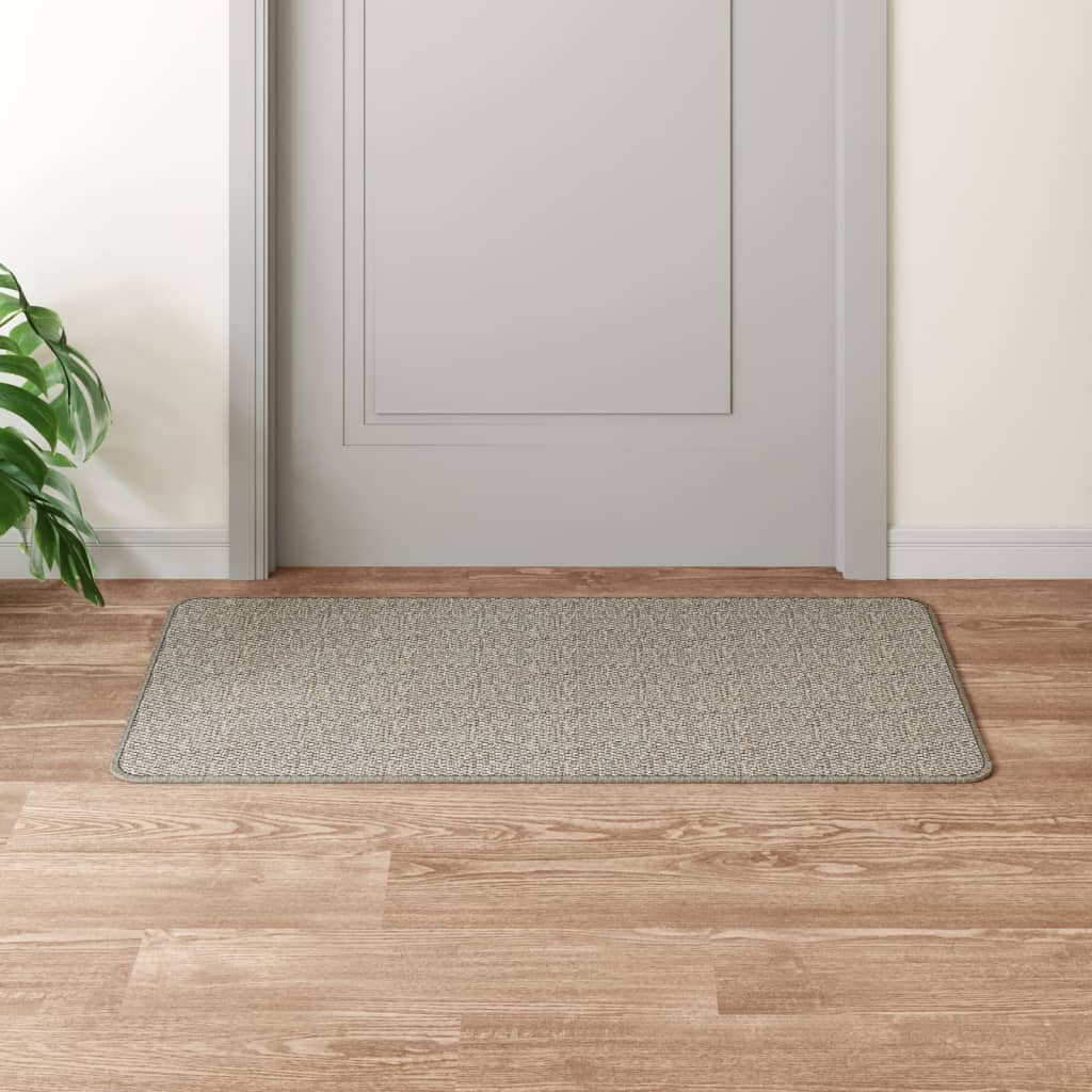 Teppeløper sisal-utseende platina 50x100 cm