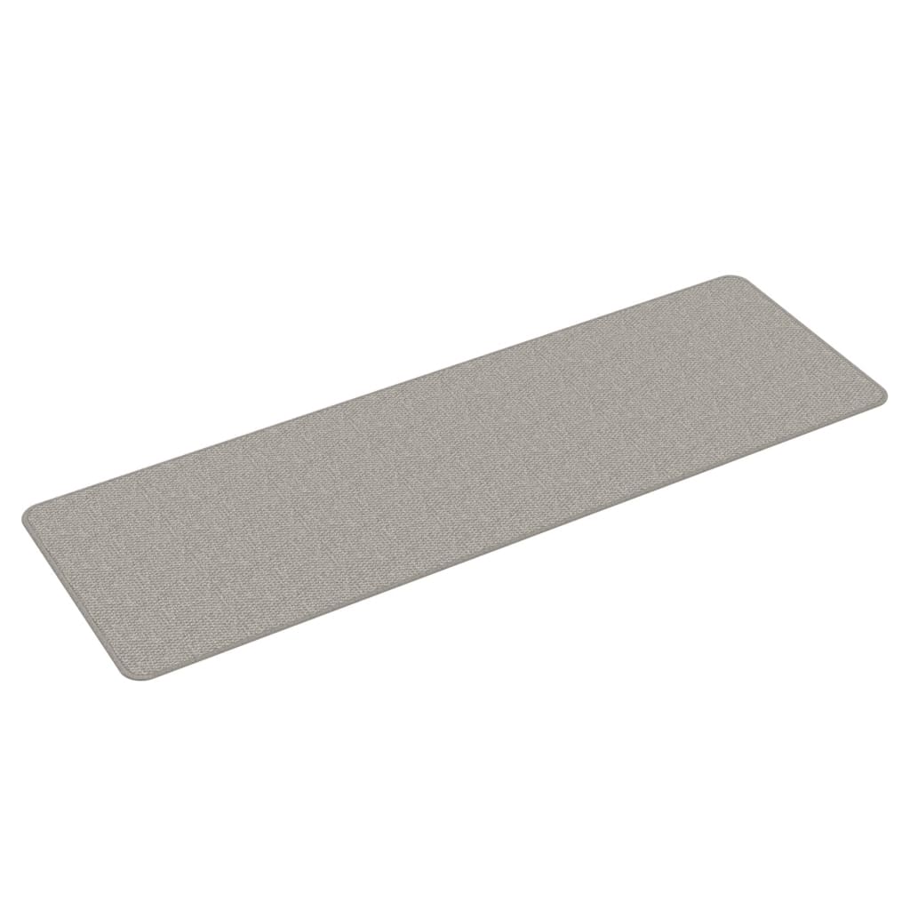 Teppeløper sisal-utseende platina 50x150 cm