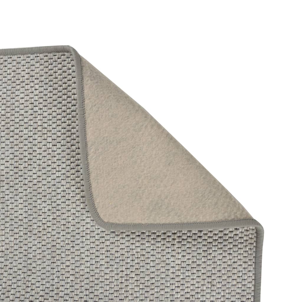 Teppeløper sisal-utseende platina 50x200 cm