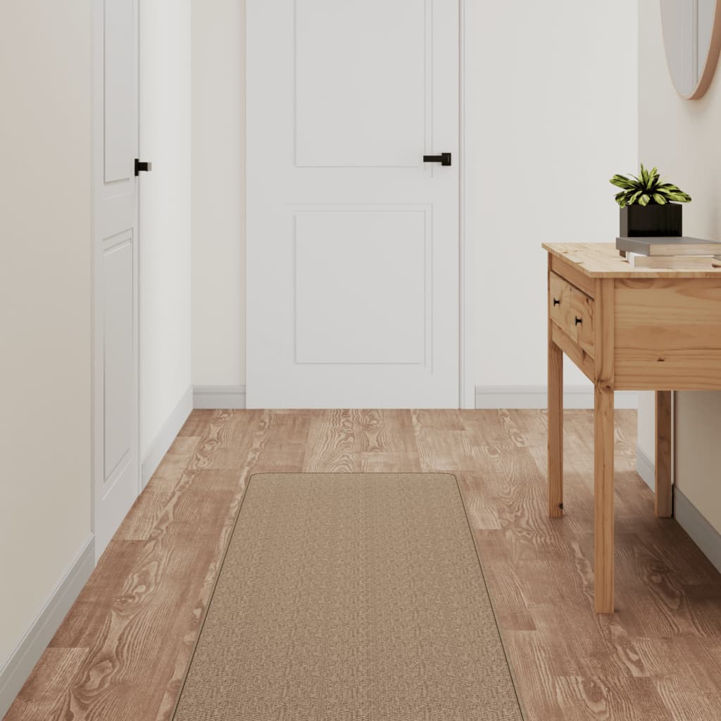 Teppeløper sisal-utseende sand 50x150 cm
