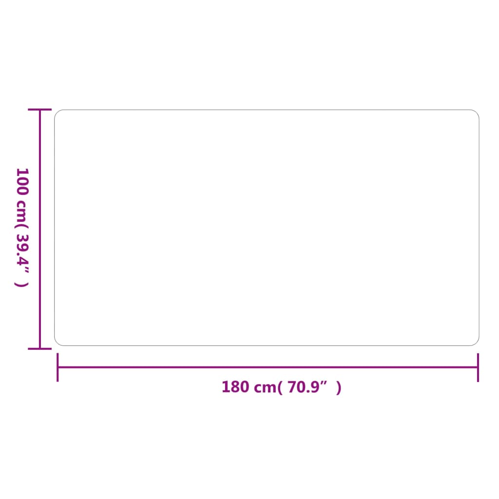 Teppeløper i antrasitt 100x180 cm