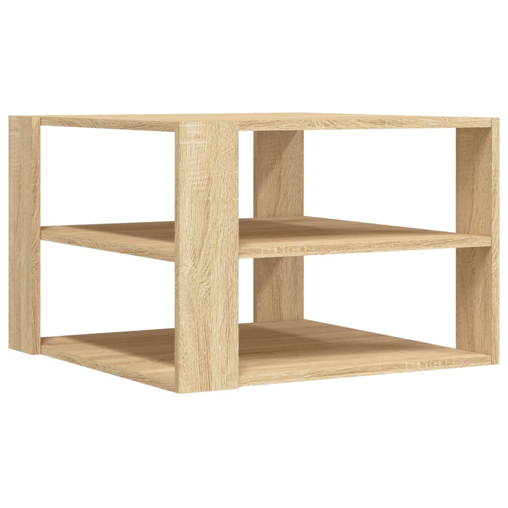 Salongbord sonoma eik 58x58x40 cm konstruert tre