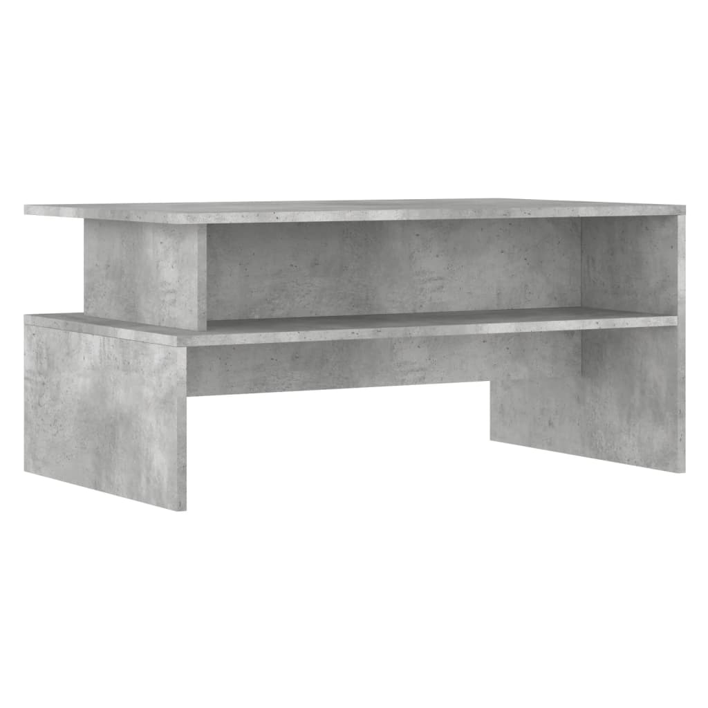 Salongbord betonggrå 90x55x42,5 cm konstruert tre
