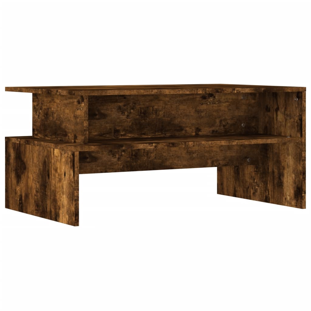 Salongbord røkt eik 90x55x42,5 cm konstruert tre