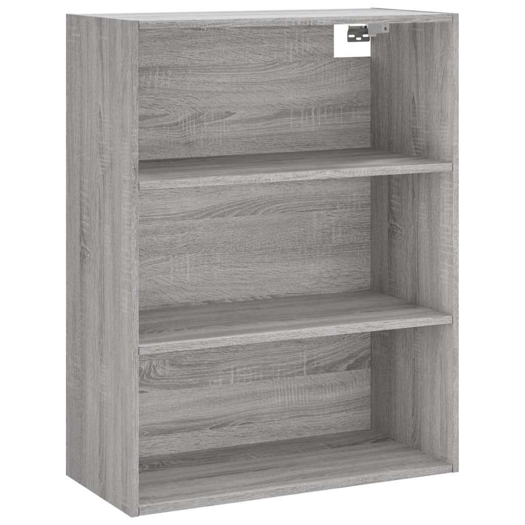 Highboard grå sonoma 69,5x34x180 cm konstruert tre vidaXL