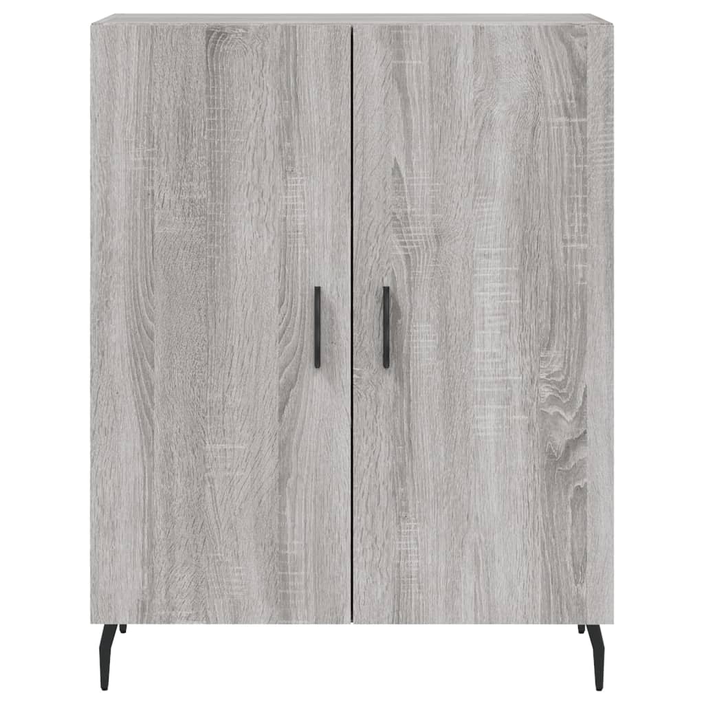 Highboard grå sonoma 69,5x34x180 cm konstruert tre vidaXL
