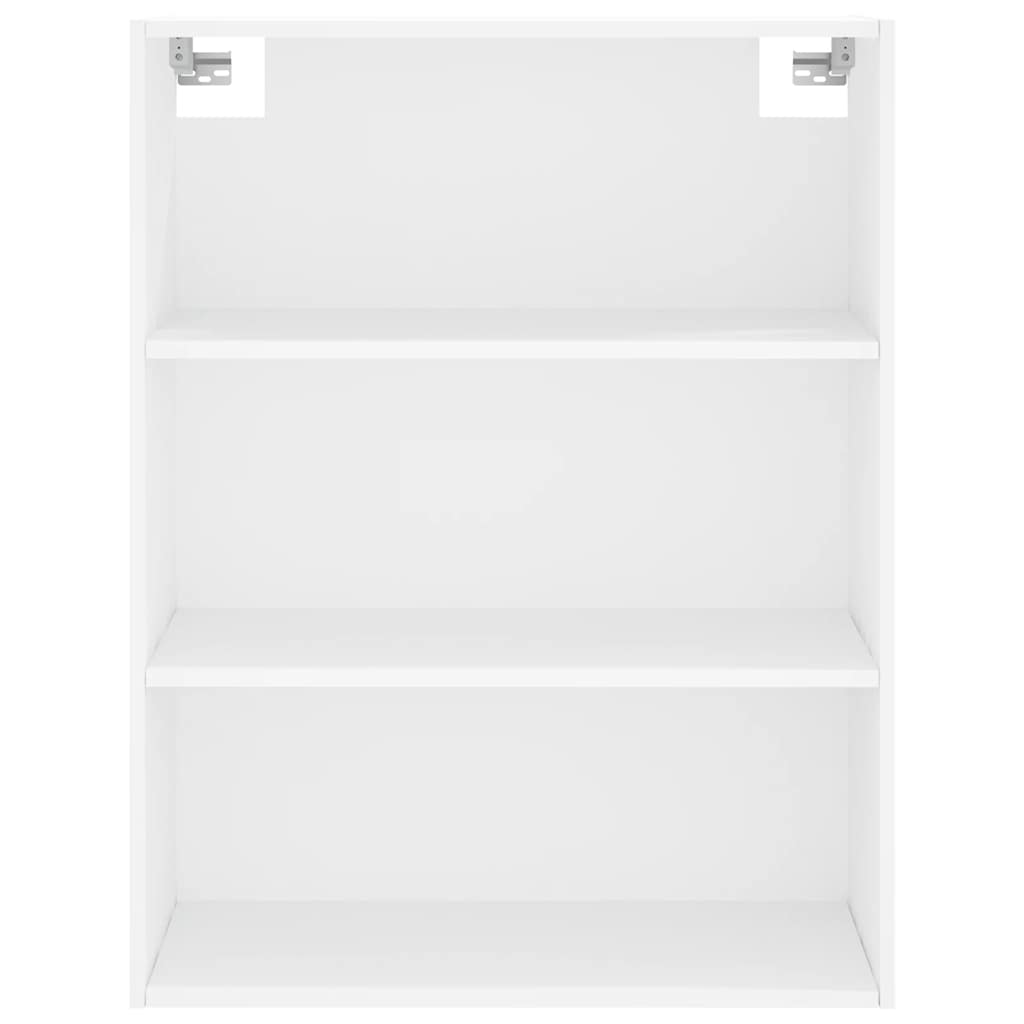Highboard hvit 69,5x34x180 cm konstruert tre
