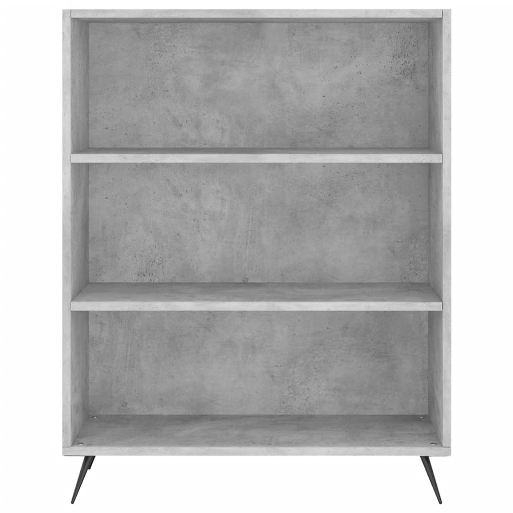 Highboard betonggrå 69,5x32,5x180 cm konstruert tre