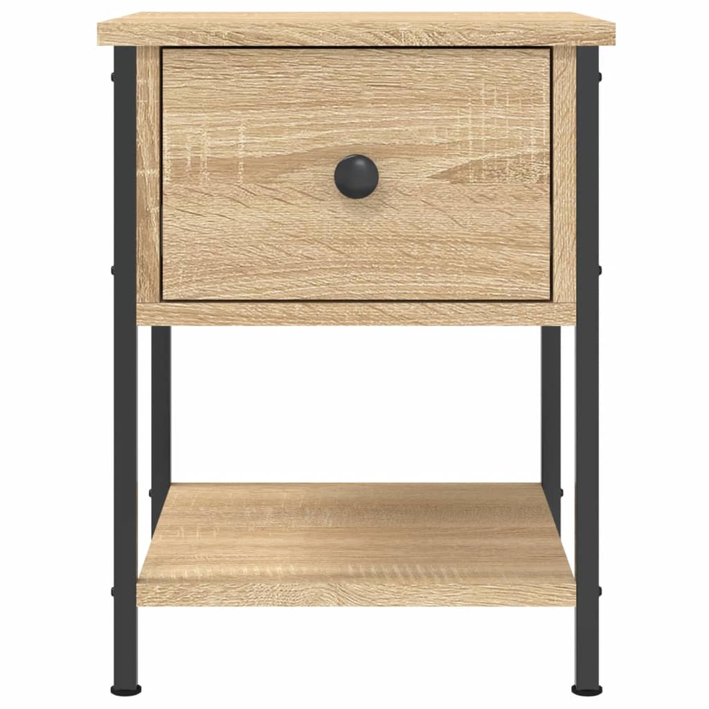 Nattbord sonoma eik 34x35,5x45 cm konstruert tre vidaXL