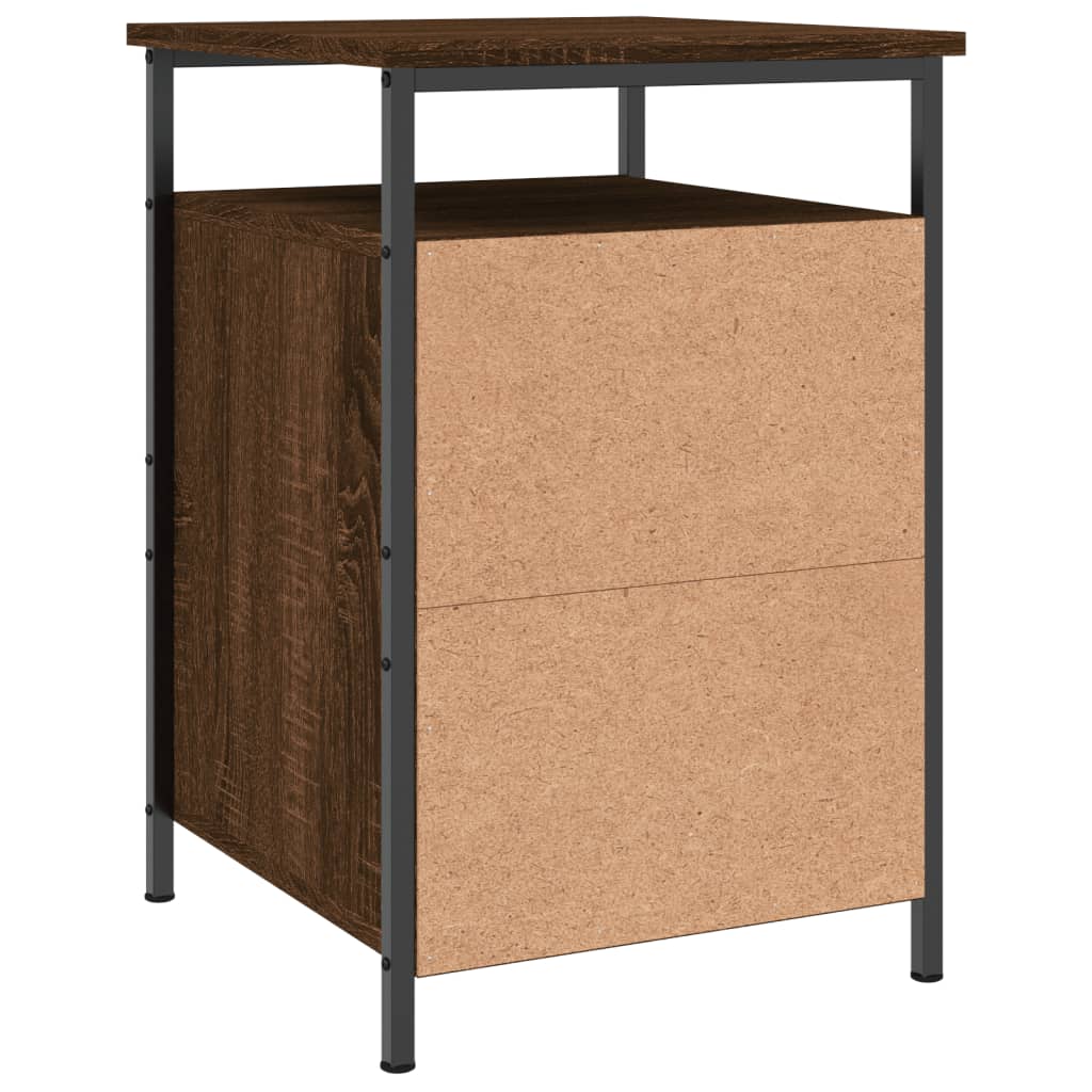 Nattbord brun eik 40x42x60 cm konstruert tre
