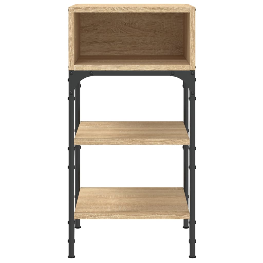 Nattbord 2 stk sonoma eik 35x34,5x70 cm konstruert tre