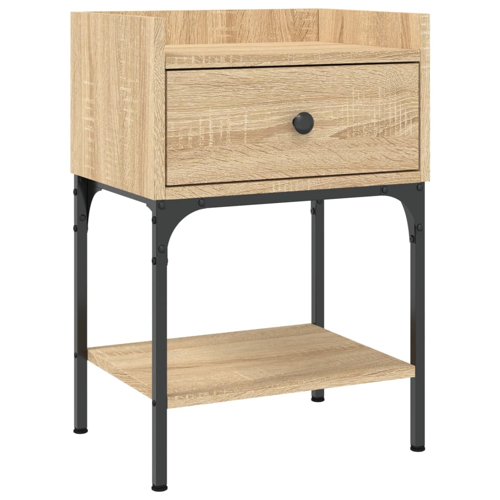 Nattbord sonoma eik 40,5x31x60 cm konstruert tre