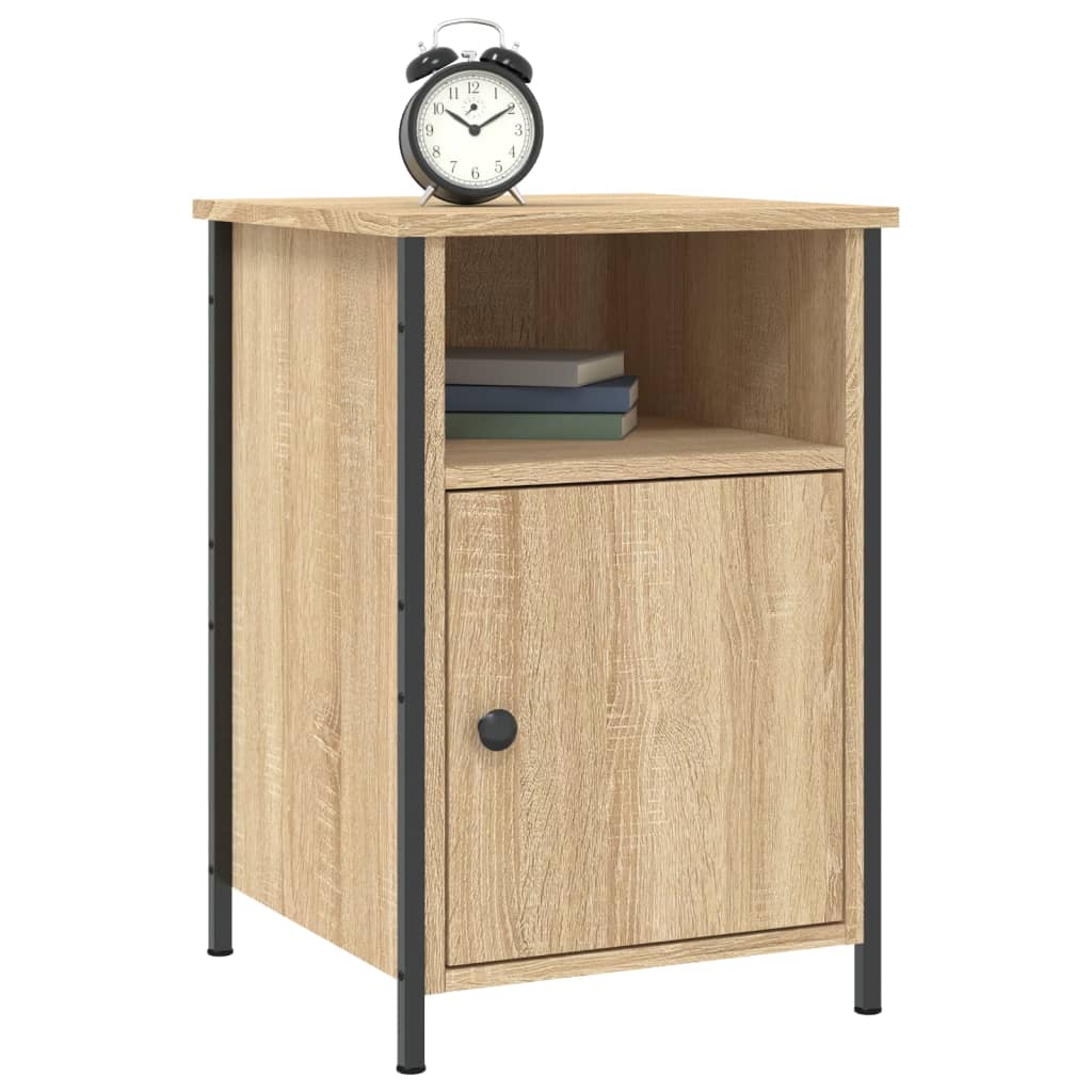 Nattbord 2 stk sonoma eik 40x42x60 cm konstruert tre