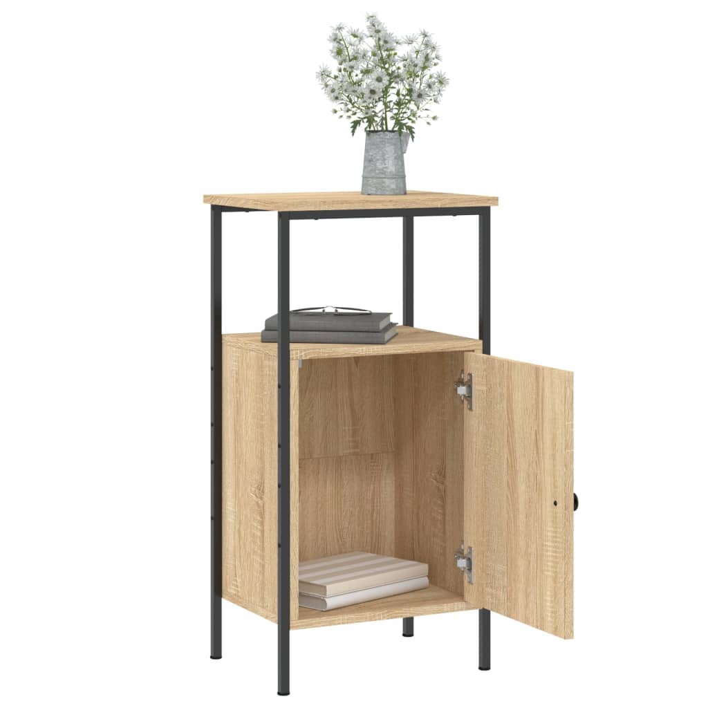 Nattbord sonoma eik 41x31x80 cm konstruert tre