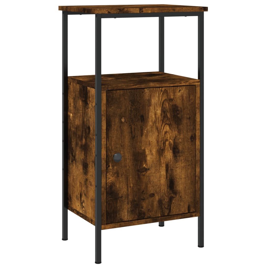 Nattbord røkt eik 41x31x80 cm konstruert tre