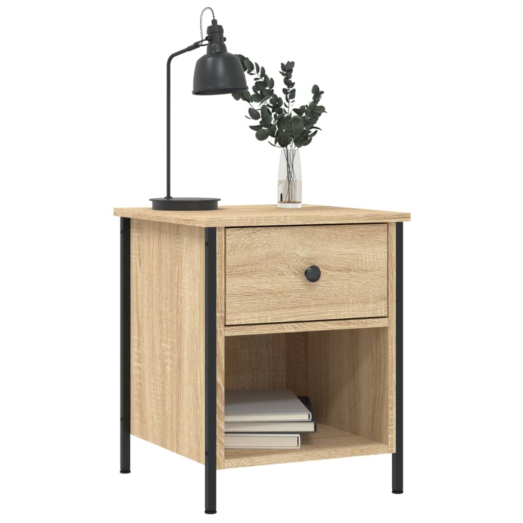 Nattbord sonoma eik 40x42x50 cm konstruert tre
