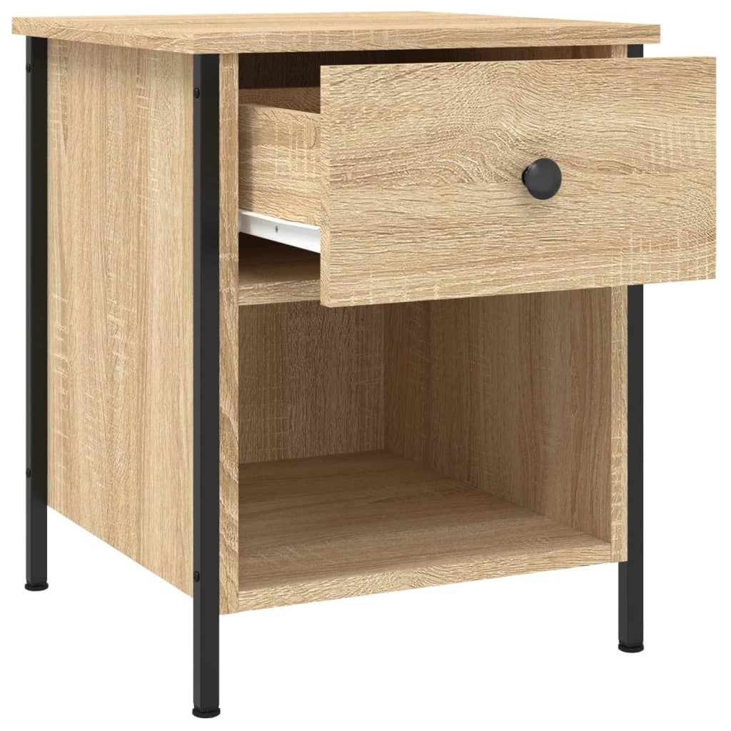 Nattbord 2 stk sonoma eik 40x42x50 cm konstruert tre vidaXL
