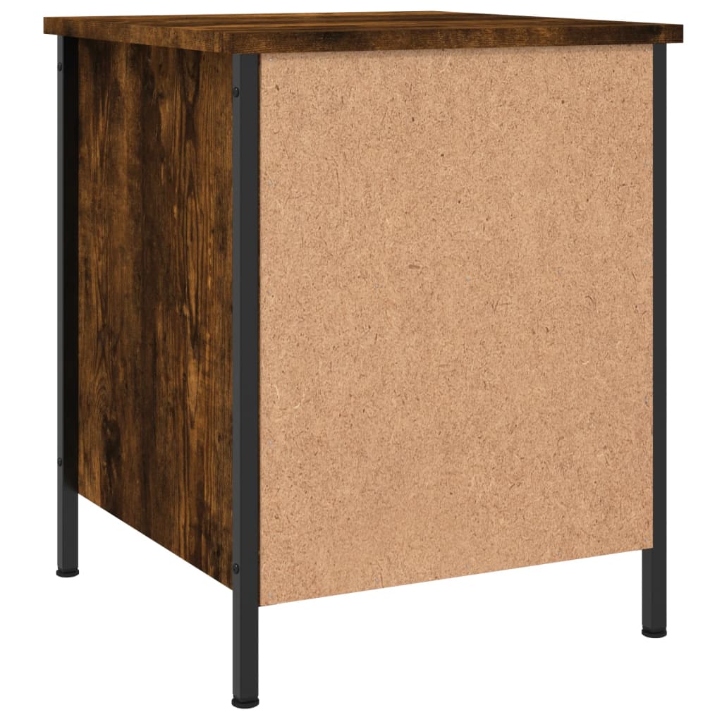 Nattbord røkt eik 40x42x50 cm konstruert tre