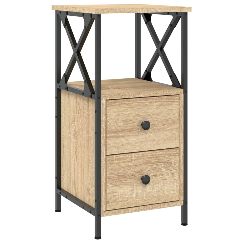 Nattbord sonoma eik 34x35,5x70 cm konstruert tre