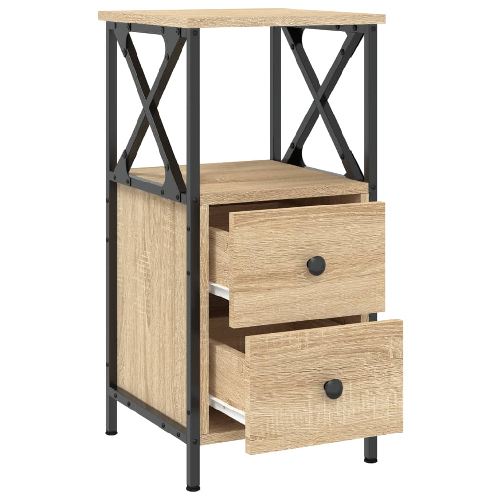 Nattbord sonoma eik 34x35,5x70 cm konstruert tre