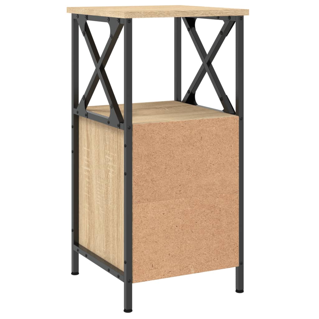 Nattbord sonoma eik 34x35,5x70 cm konstruert tre