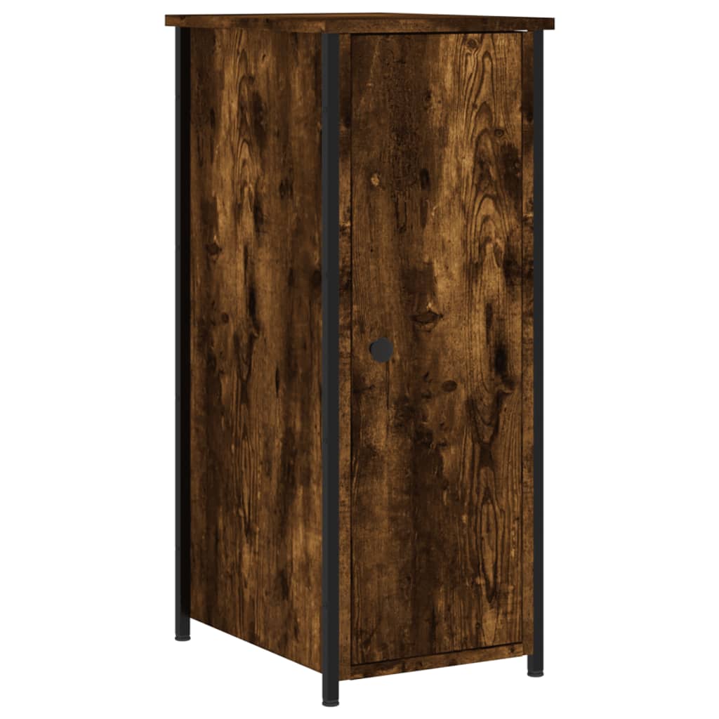 Nattbord røkt eik 32x42x80 cm konstruert tre