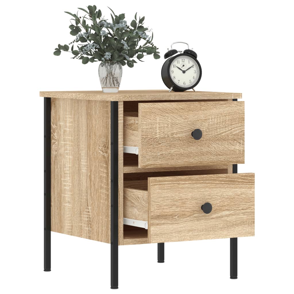 Nattbord sonoma eik 40x42x50 cm konstruert tre