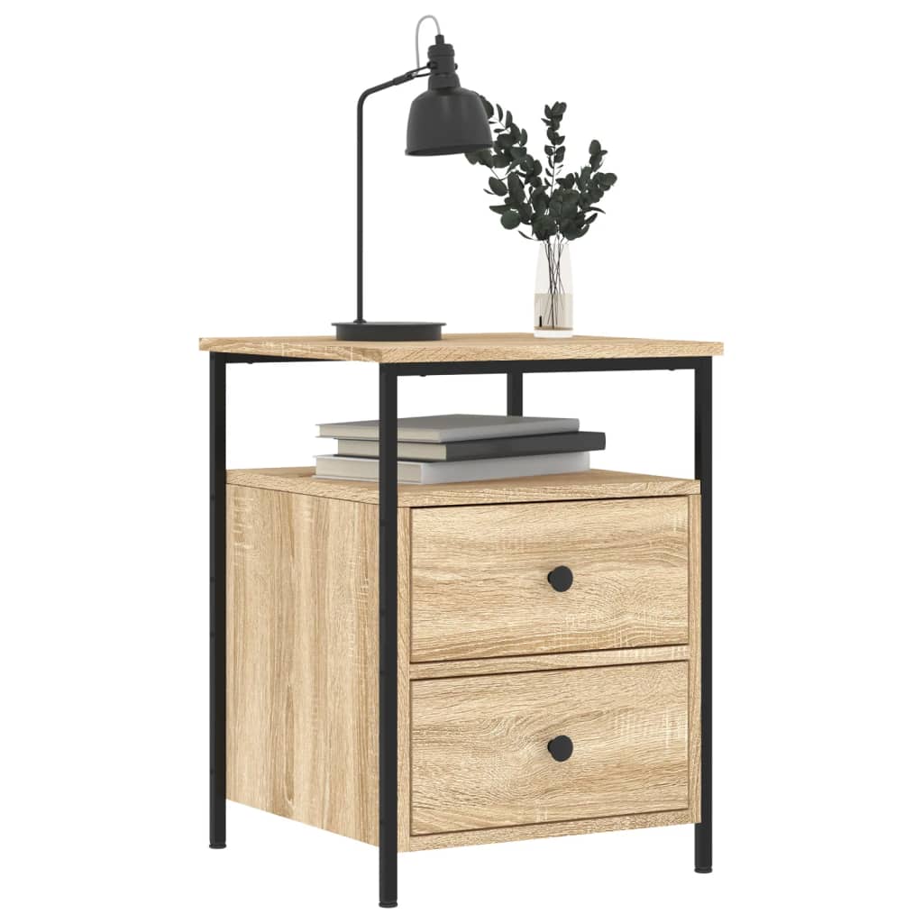 Nattbord sonoma eik 44x45x60 cm konstruert tre