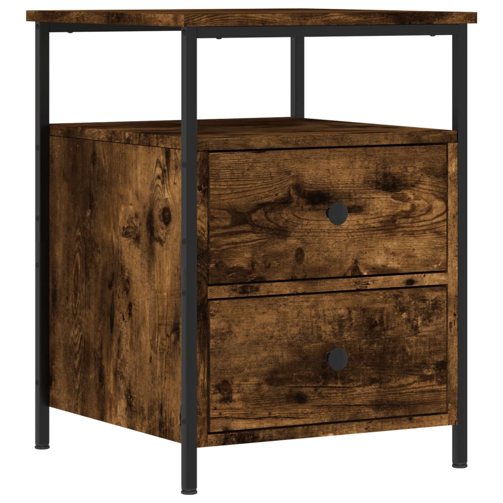 Nattbord røkt eik 44x45x60 cm konstruert tre