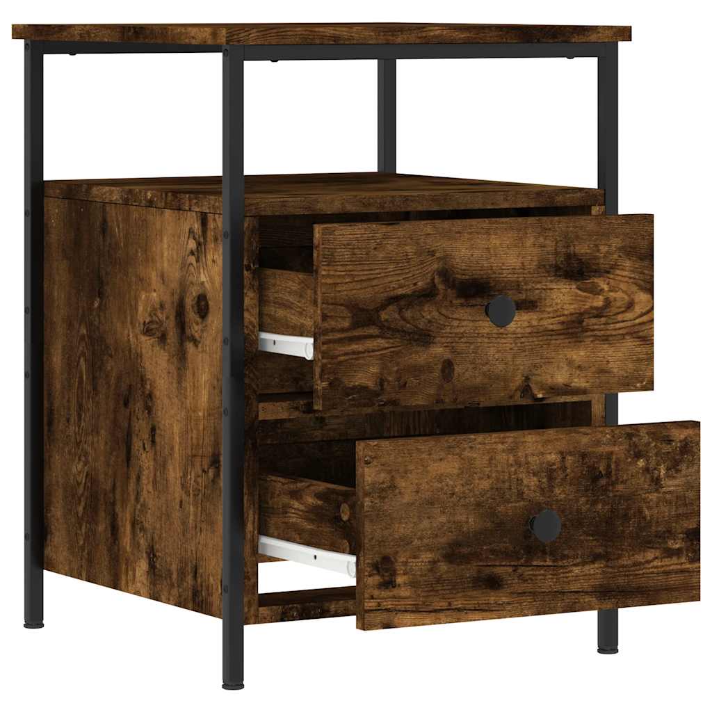 Nattbord røkt eik 44x45x60 cm konstruert tre