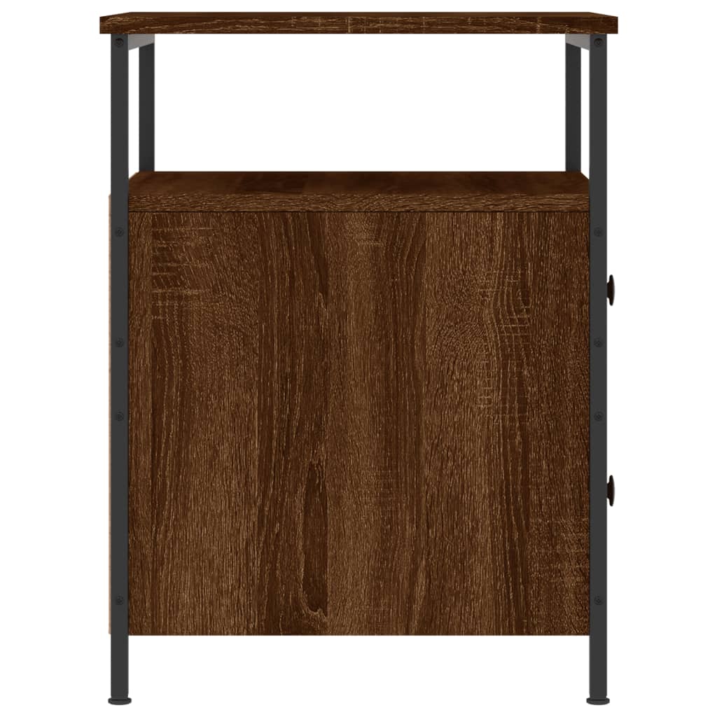 Nattbord brun eik 44x45x60 cm konstruert tre