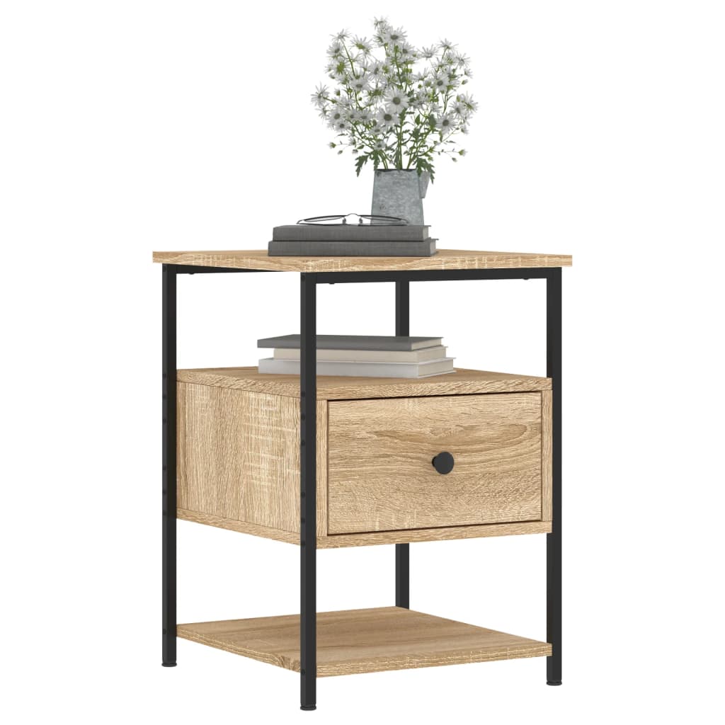 Nattbord sonoma eik 40x42x56 cm konstruert tre