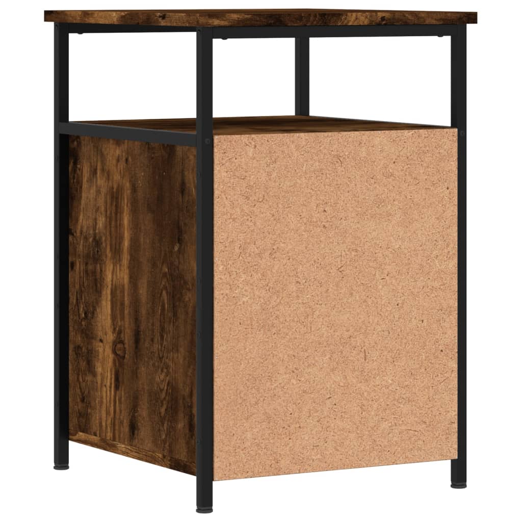 Nattbord røkt eik 40x42x60 cm konstruert tre