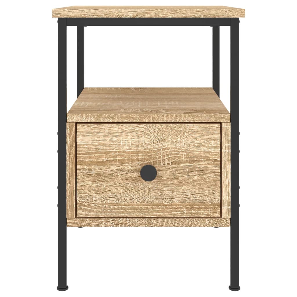 Nattbord sonoma eik 34x36x50 cm konstruert tre