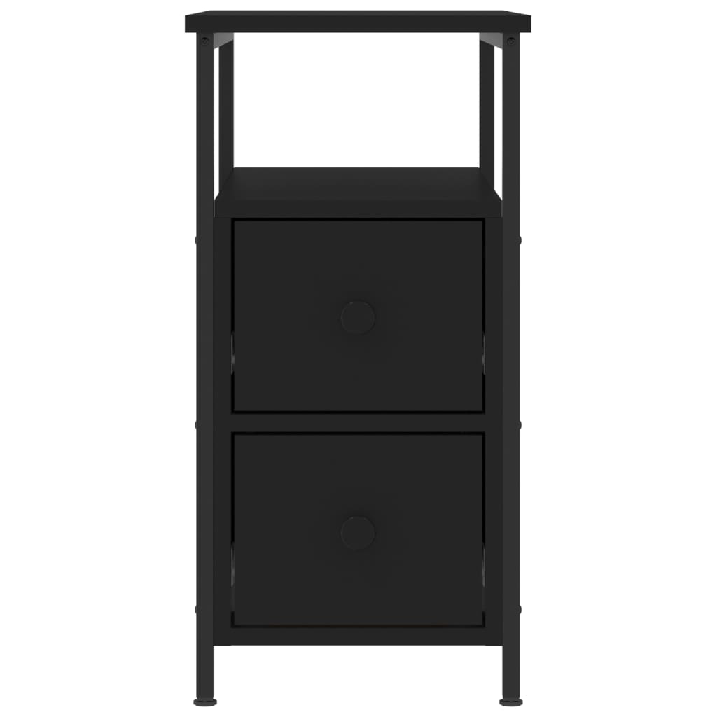 Nattbord svart 30x60x60 cm konstruert tre